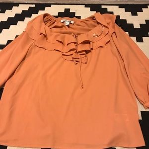 Orange blouse